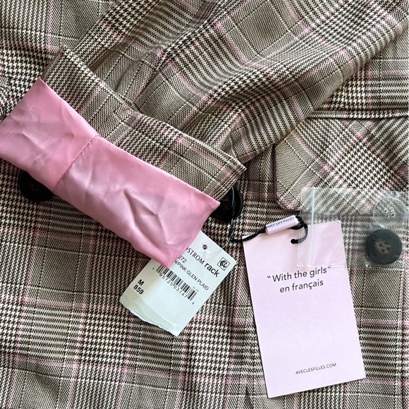 Avec Les Filles Plaid Trench Coat - Picture 5 of 13